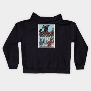 Judgement by Krampus Tarot Card Kids Hoodie